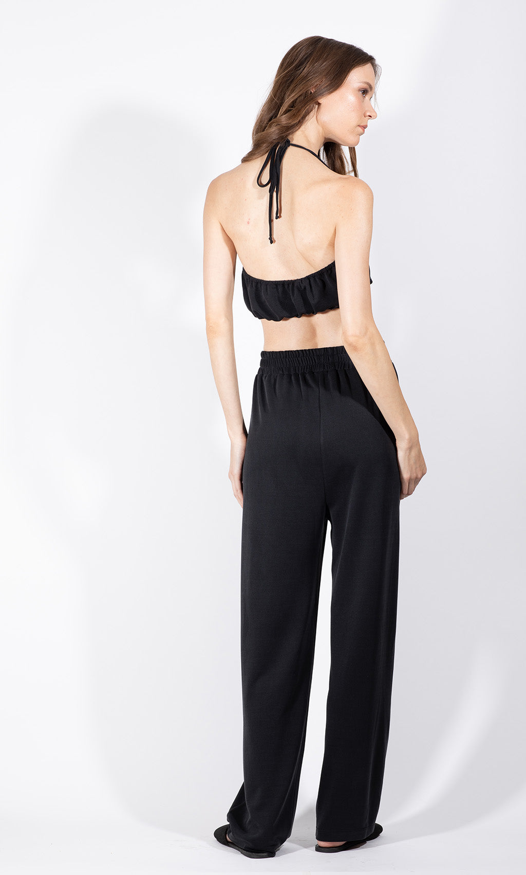 Black Venice Viscose Pants