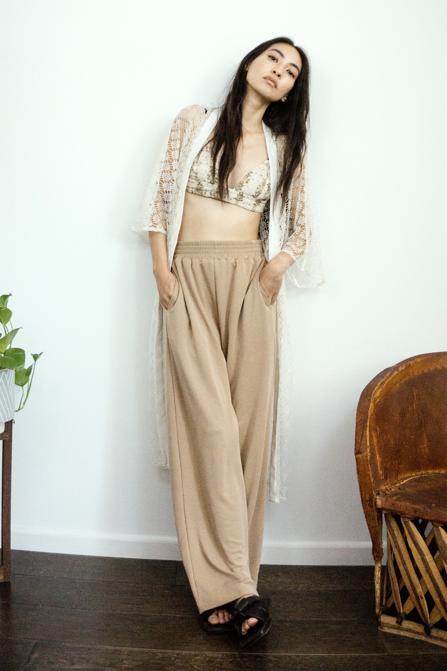 Venice Viscose Pants Sand