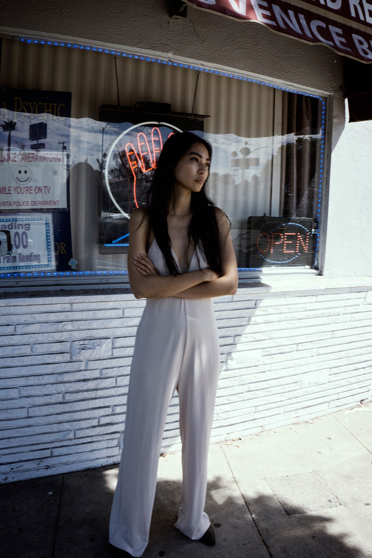Venice Viscose Cream Jumpsuit