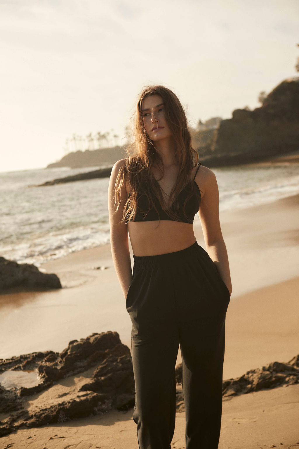 Black Venice Viscose Pants
