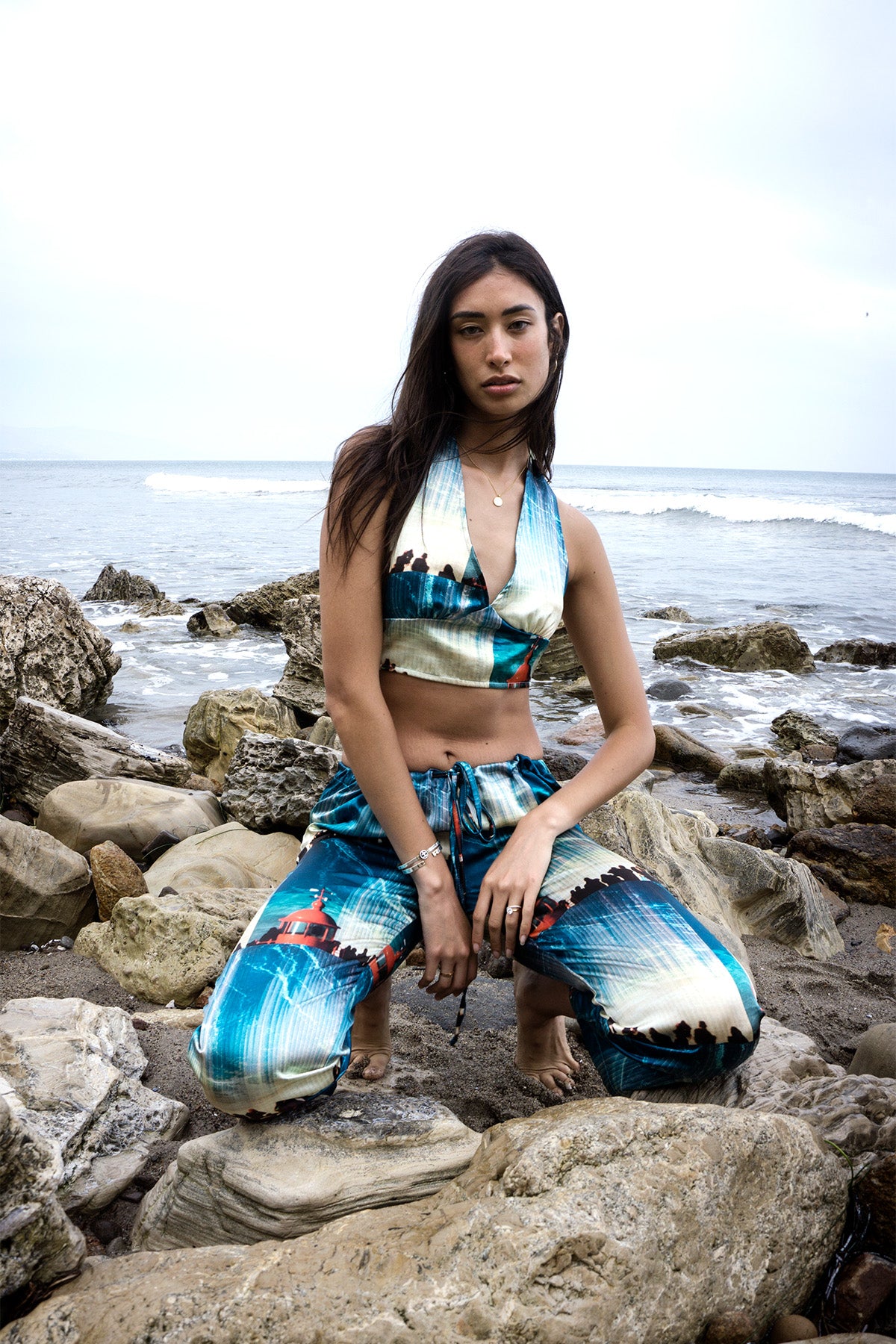 Coastal Aqua Silk Set