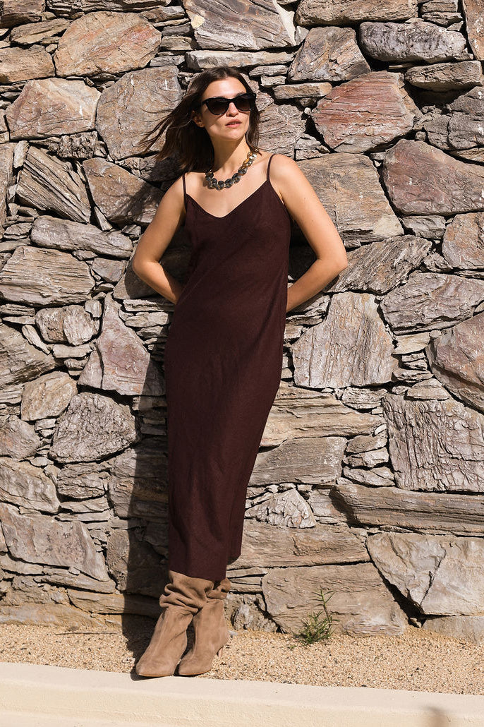 Mocha Linen Maxi
