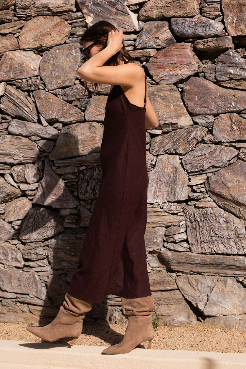 Mocha Linen Maxi