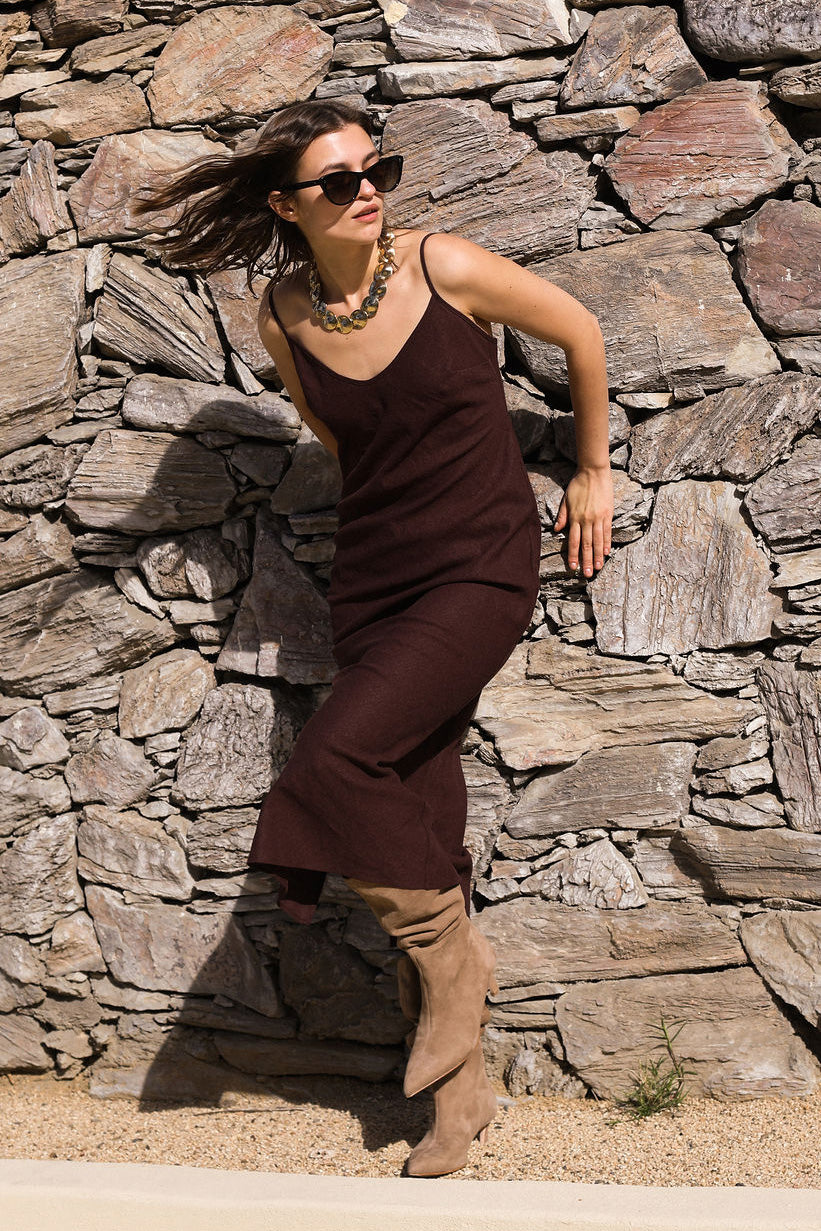 Mocha Linen Maxi S Mocha Linen Maxi S