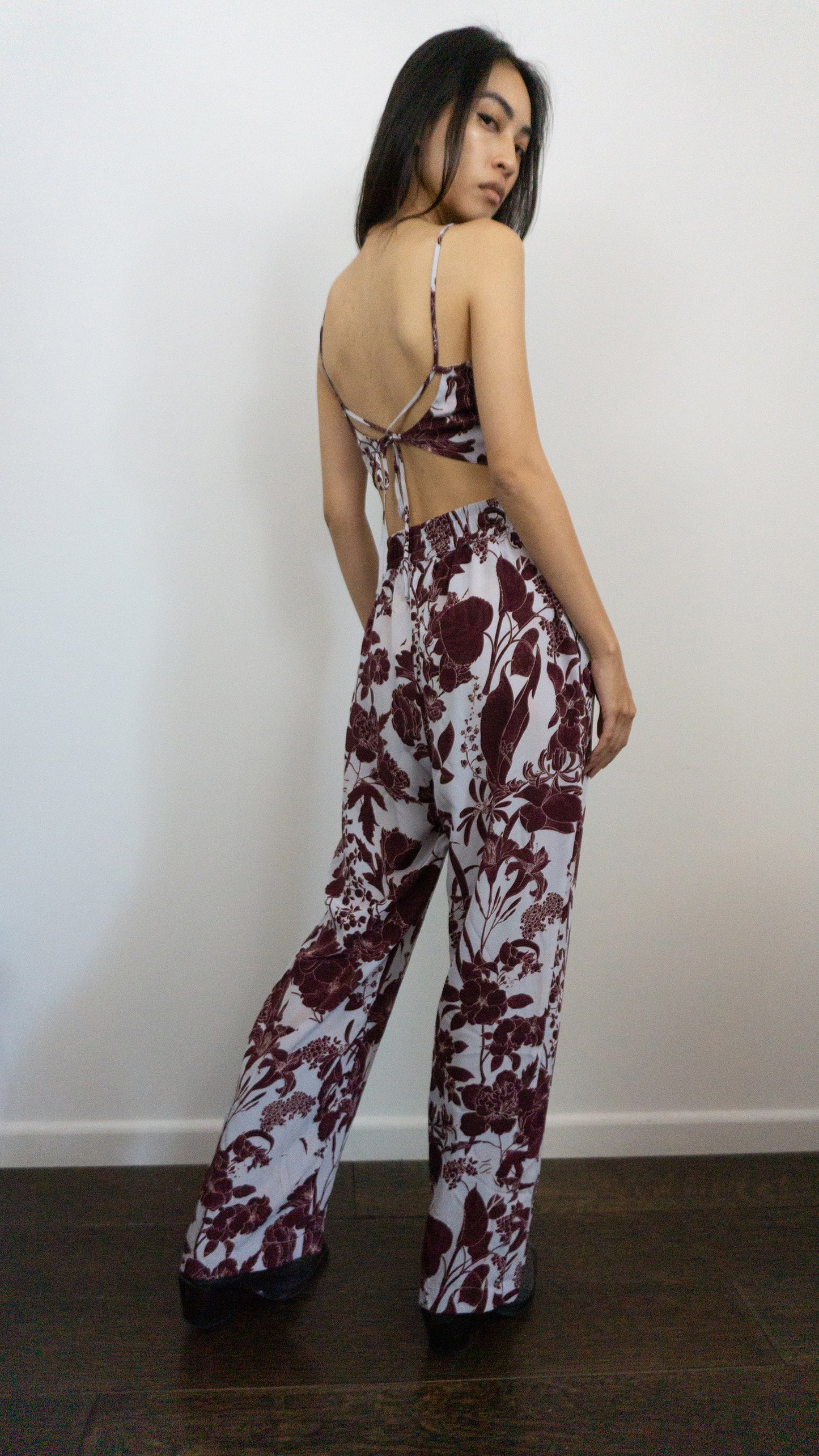 Purple Haze Botanical Silk Halter