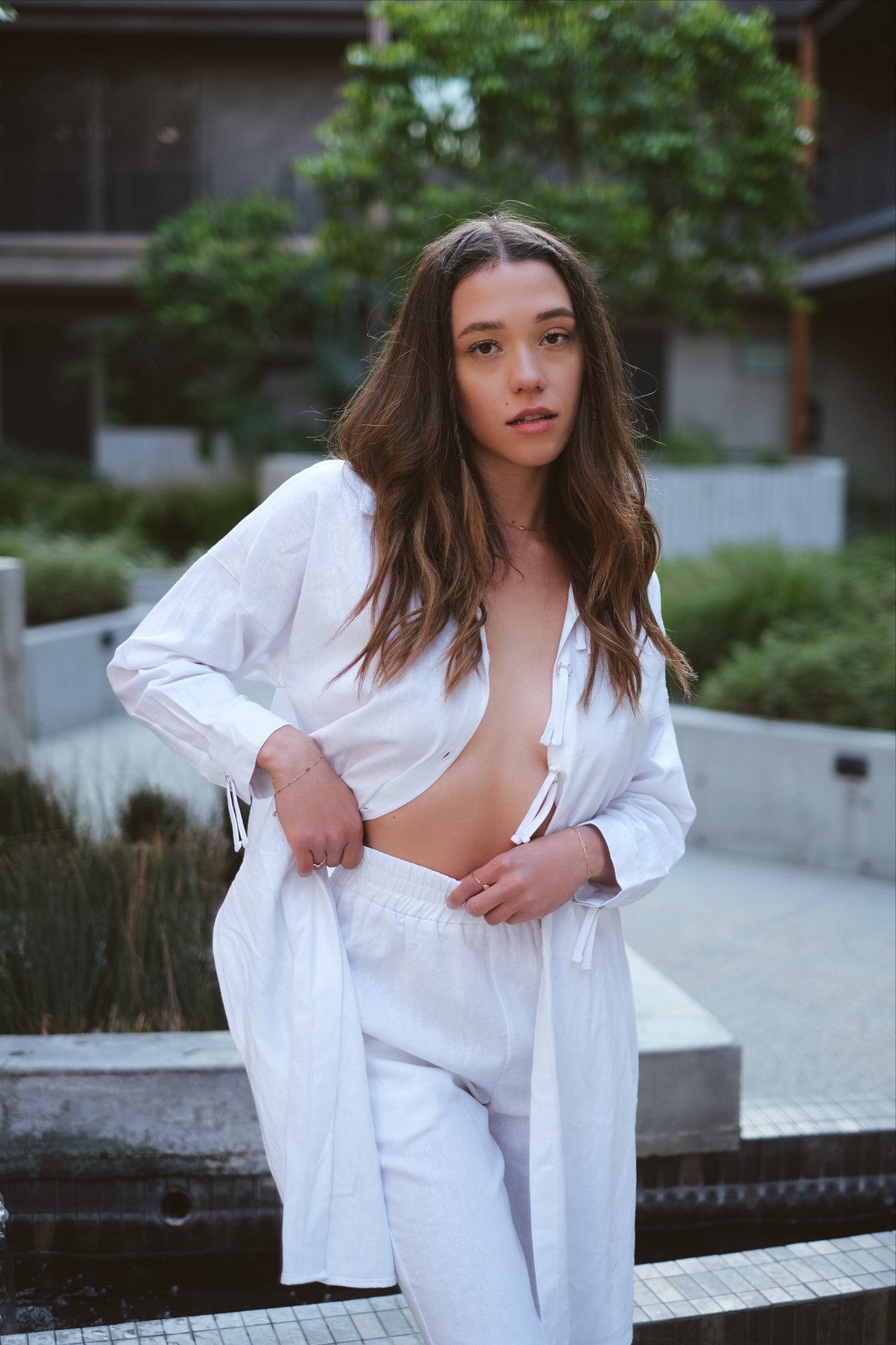 Tulum White Linen Tunic