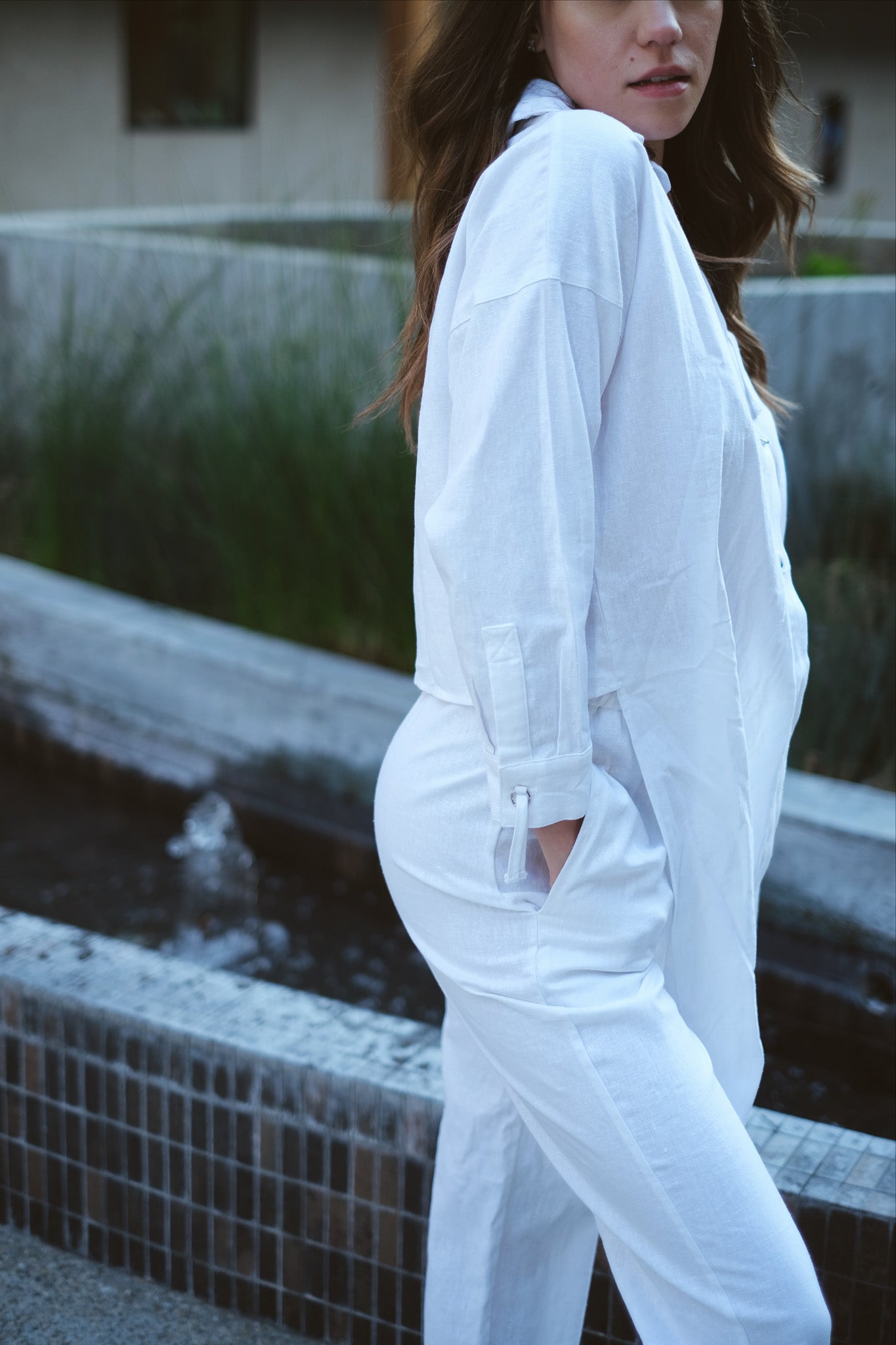 Tulum White Linen Tunic