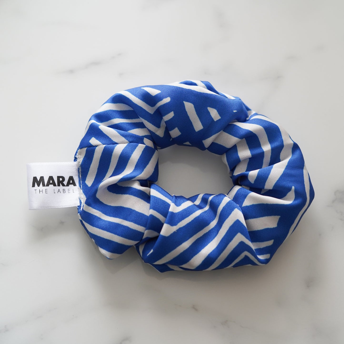 Coastal Stripe Satin Scrunchie