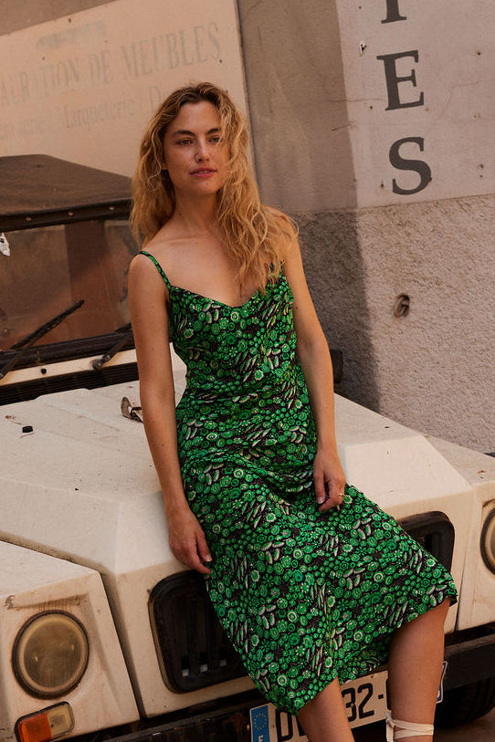 Galway Icon Silk Slip Dress M