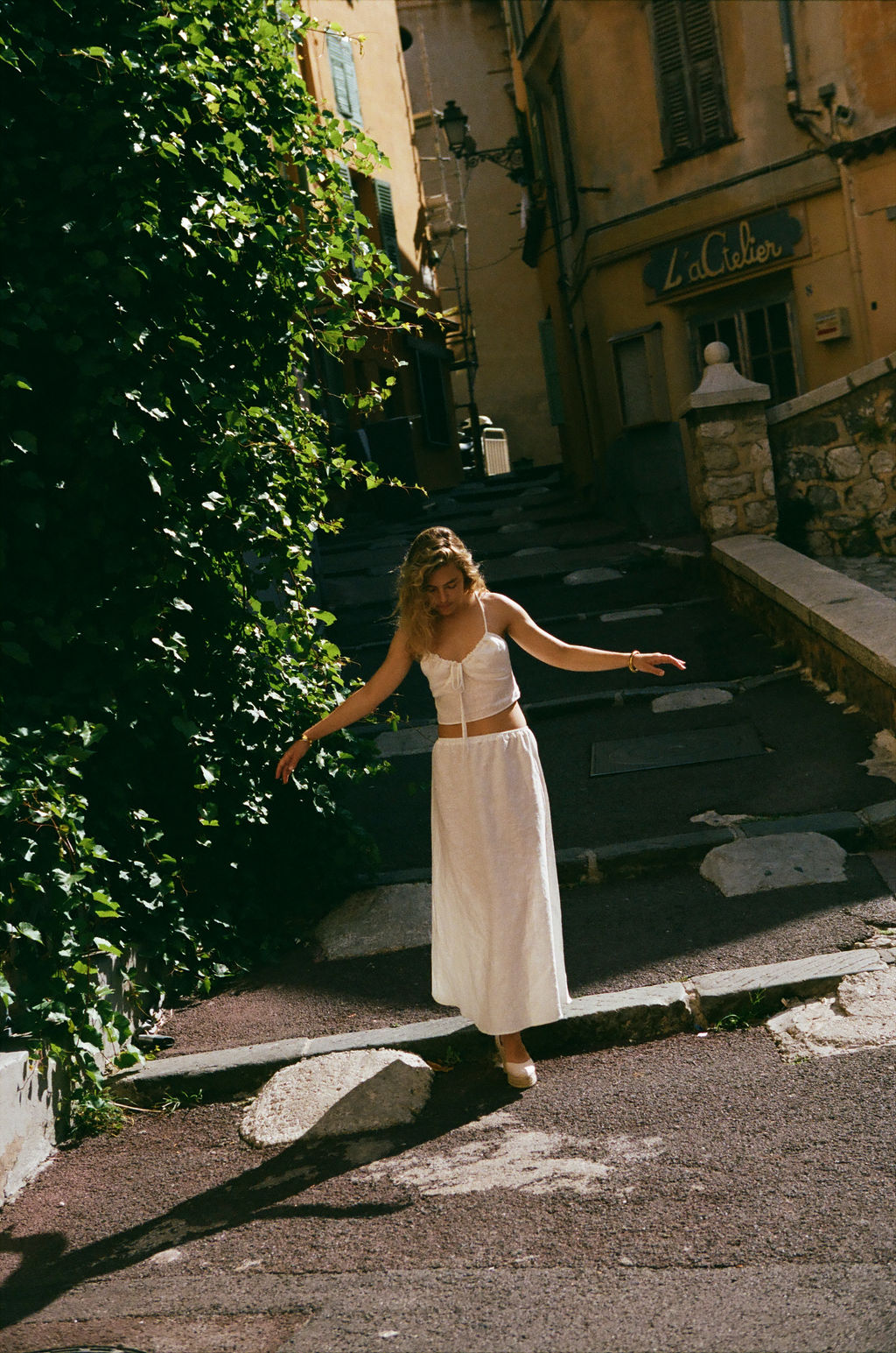 White Linen Two Piece